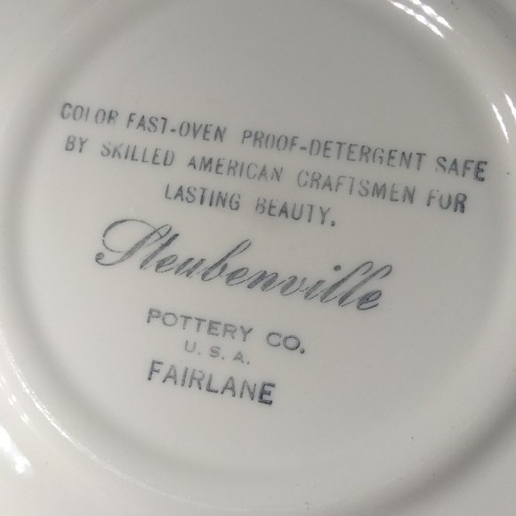 1950's Steubenville Pottery Fairlane Chop Platter - Picture 8 of 8